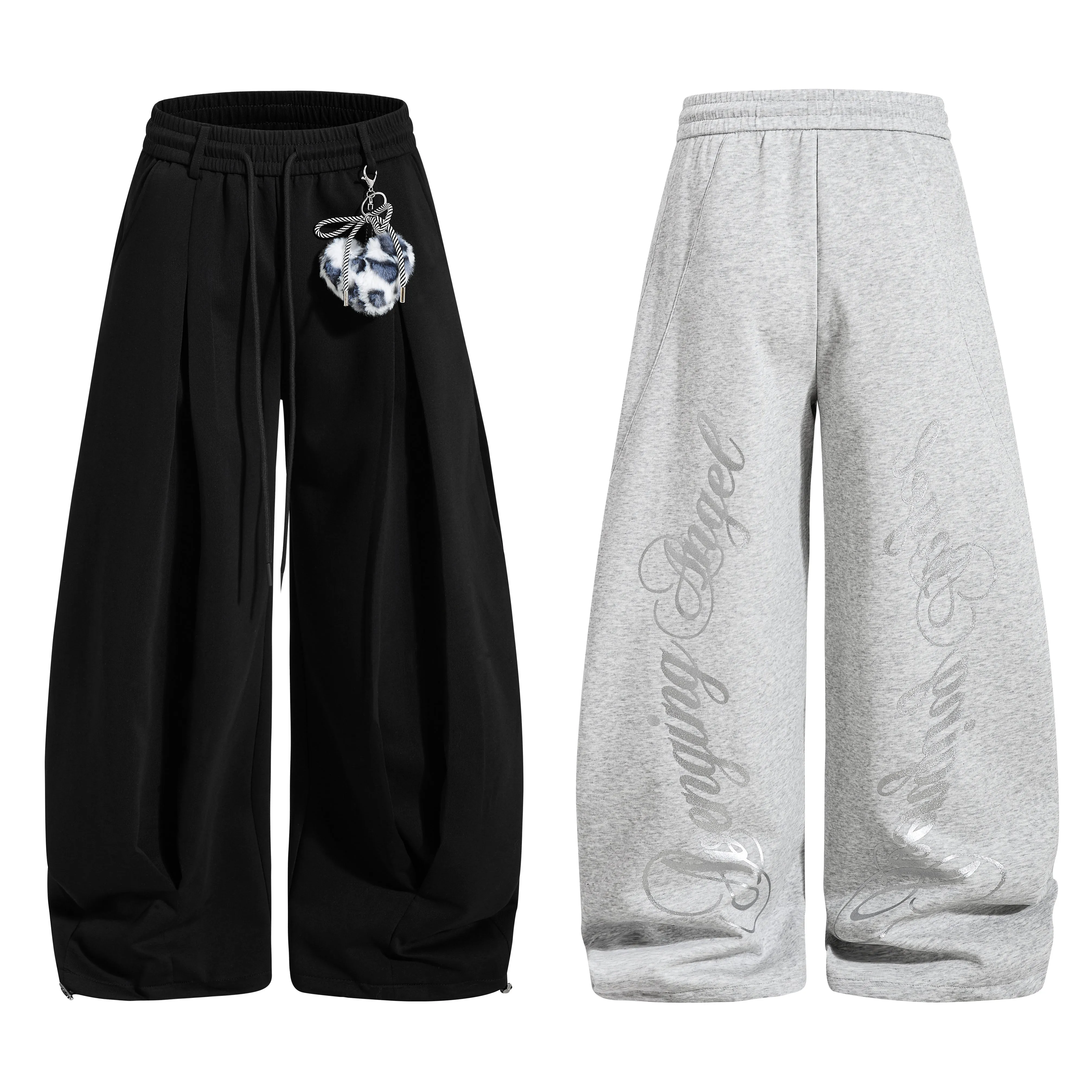 Omirad Script Wide-Leg Sweatpants sold by Omirad