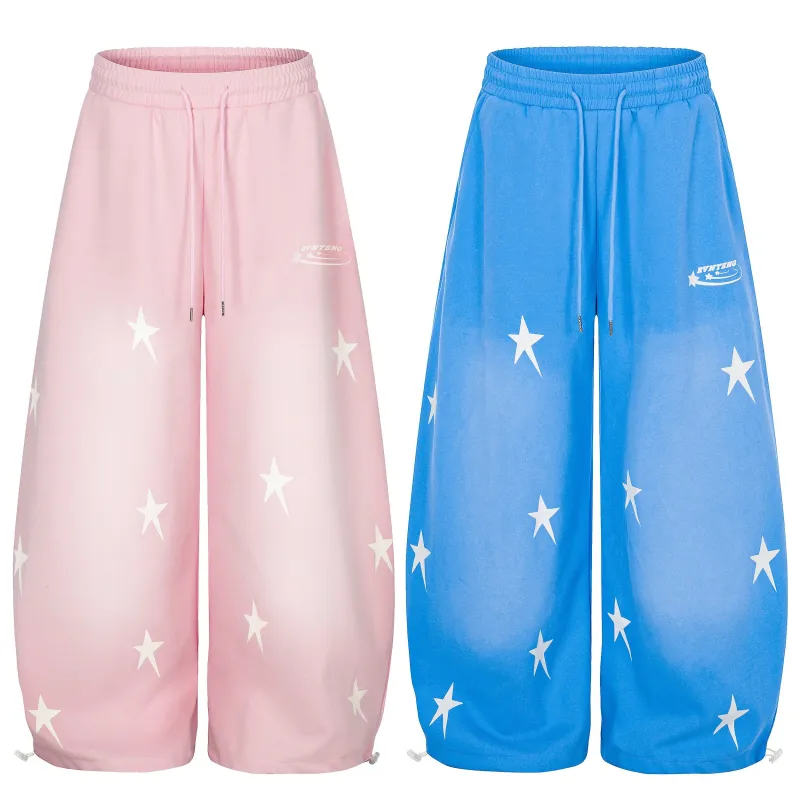 Omirad Star Fade Wide-Leg Sweatpants made by Omirad