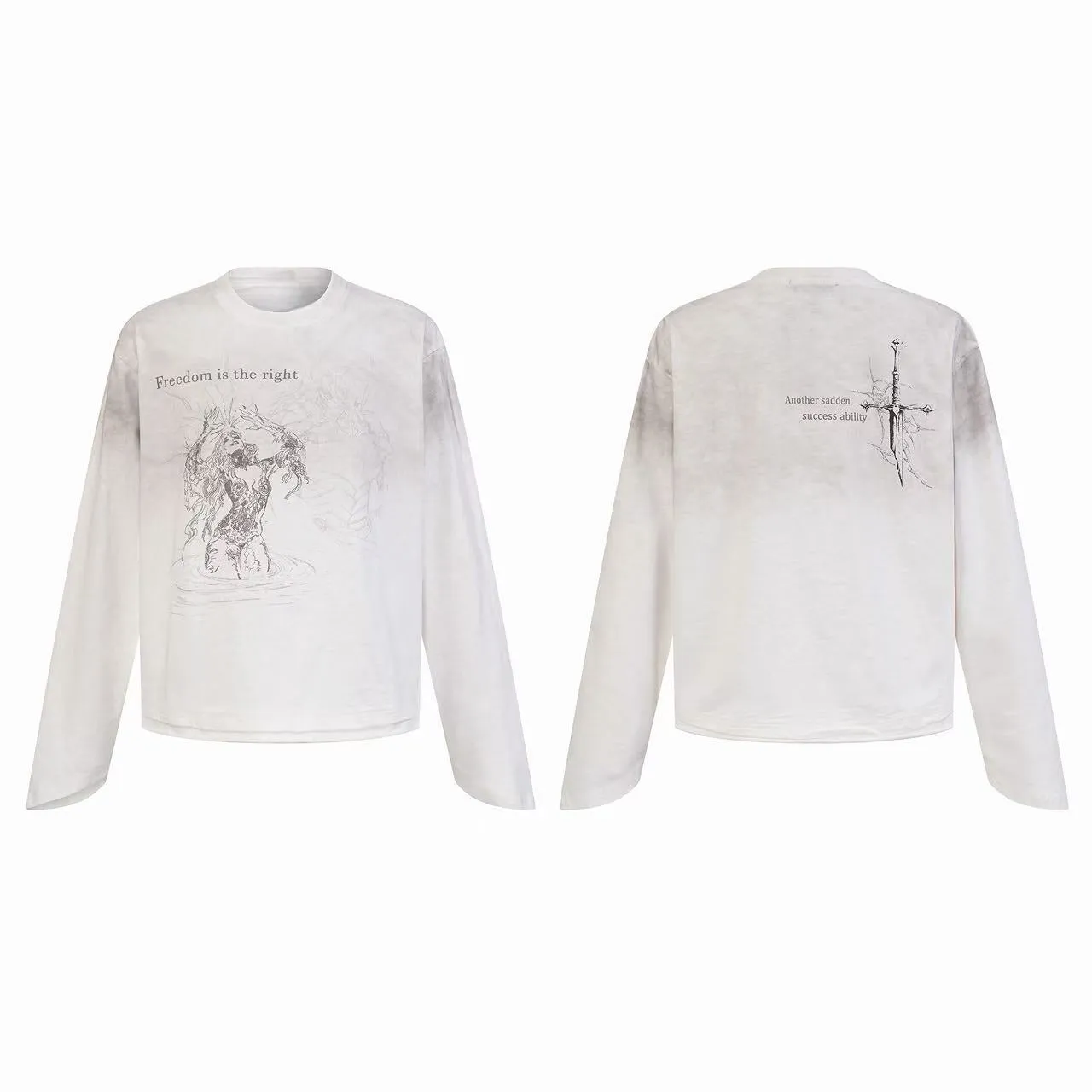 Omirad “Freedom Sketch Long Sleeve Tee” sold by Omirad
