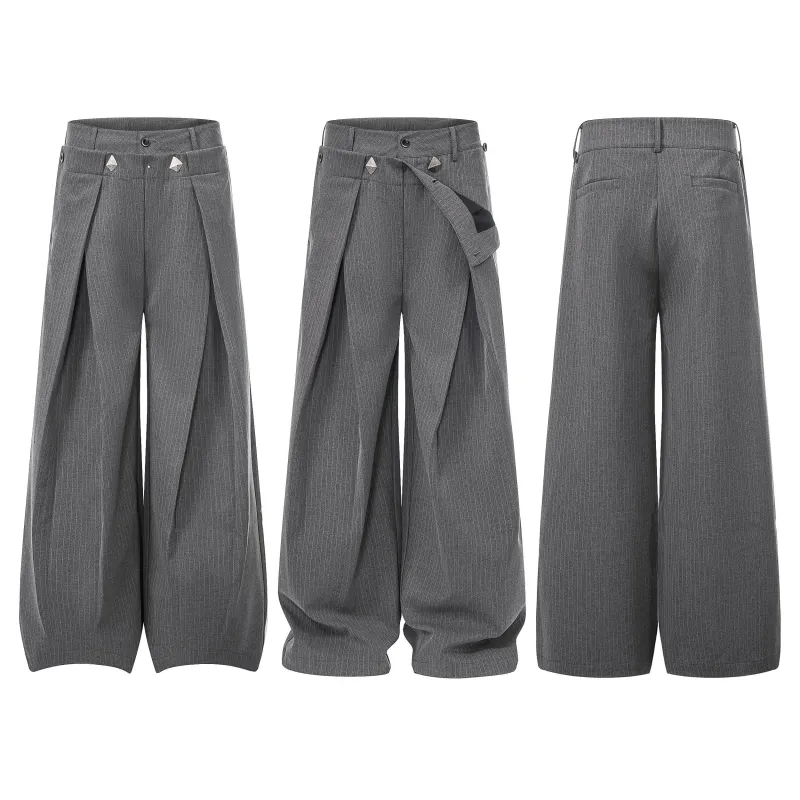 Omirad “Tailored Wrap Wide-Leg Trousers” made by Omirad