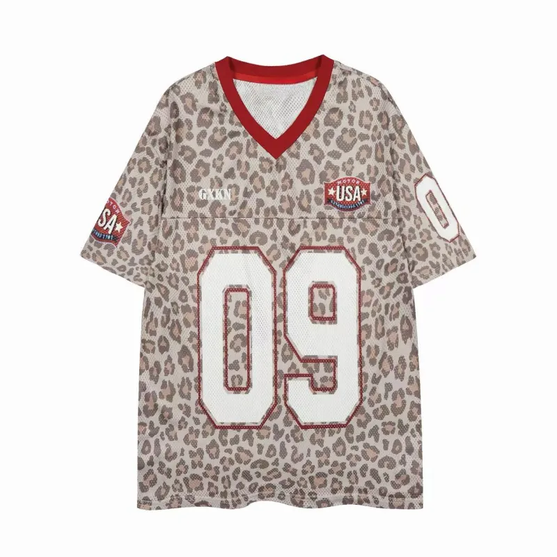 Omirad “Leopard Varsity Mesh Jersey” made by Omirad