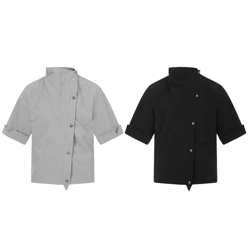 Omirad “Asymmetrical Stand-Collar Shirt” made by Omirad