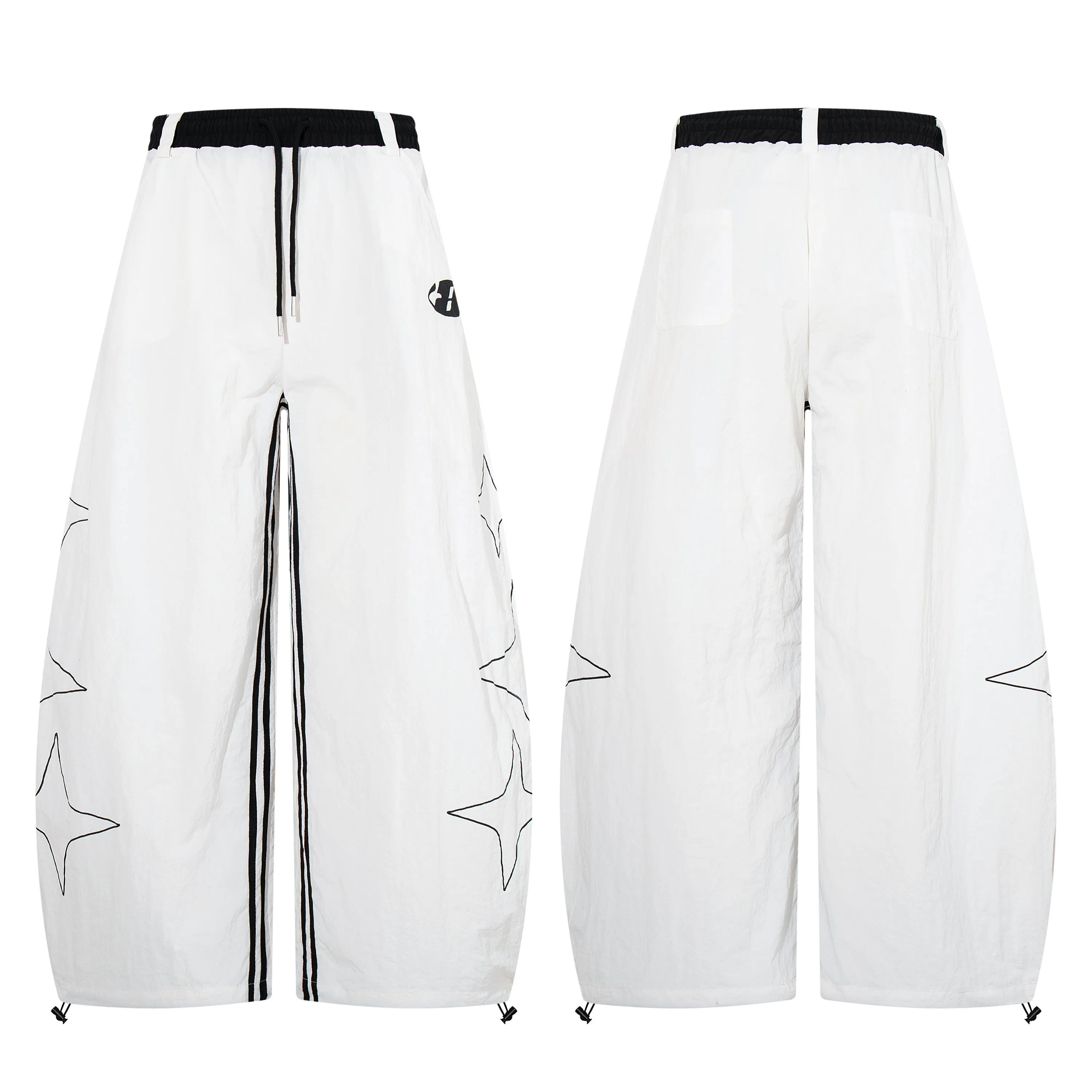 Omirad “Starline Wide-Leg Track Pants” sold by Omirad