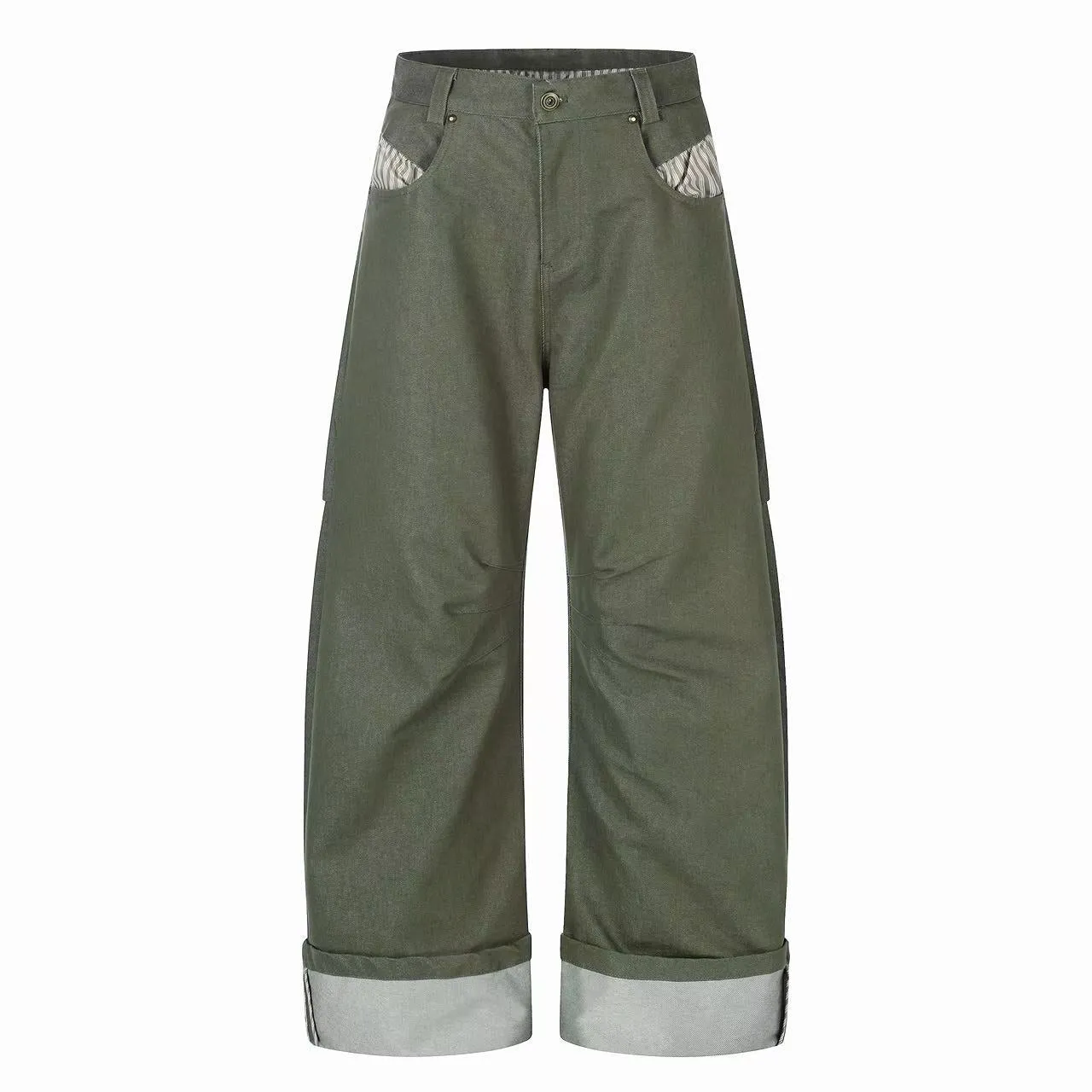 Omirad “Vintage Utility Fold-Hem Pants” sold by Omirad product image thumbnail 2