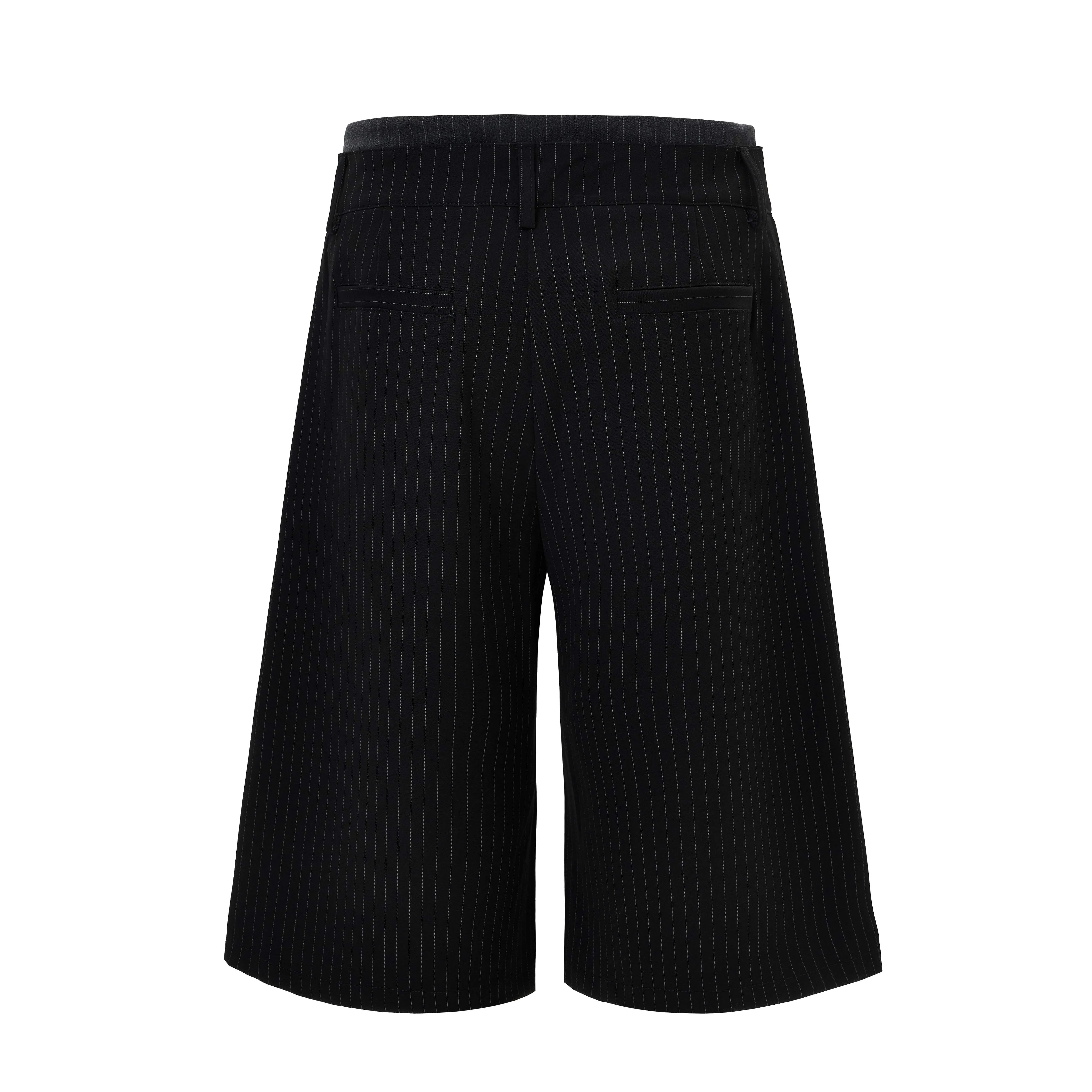Omirad Pinstripe Wide-Leg Shorts sold by Omirad product image thumbnail 3