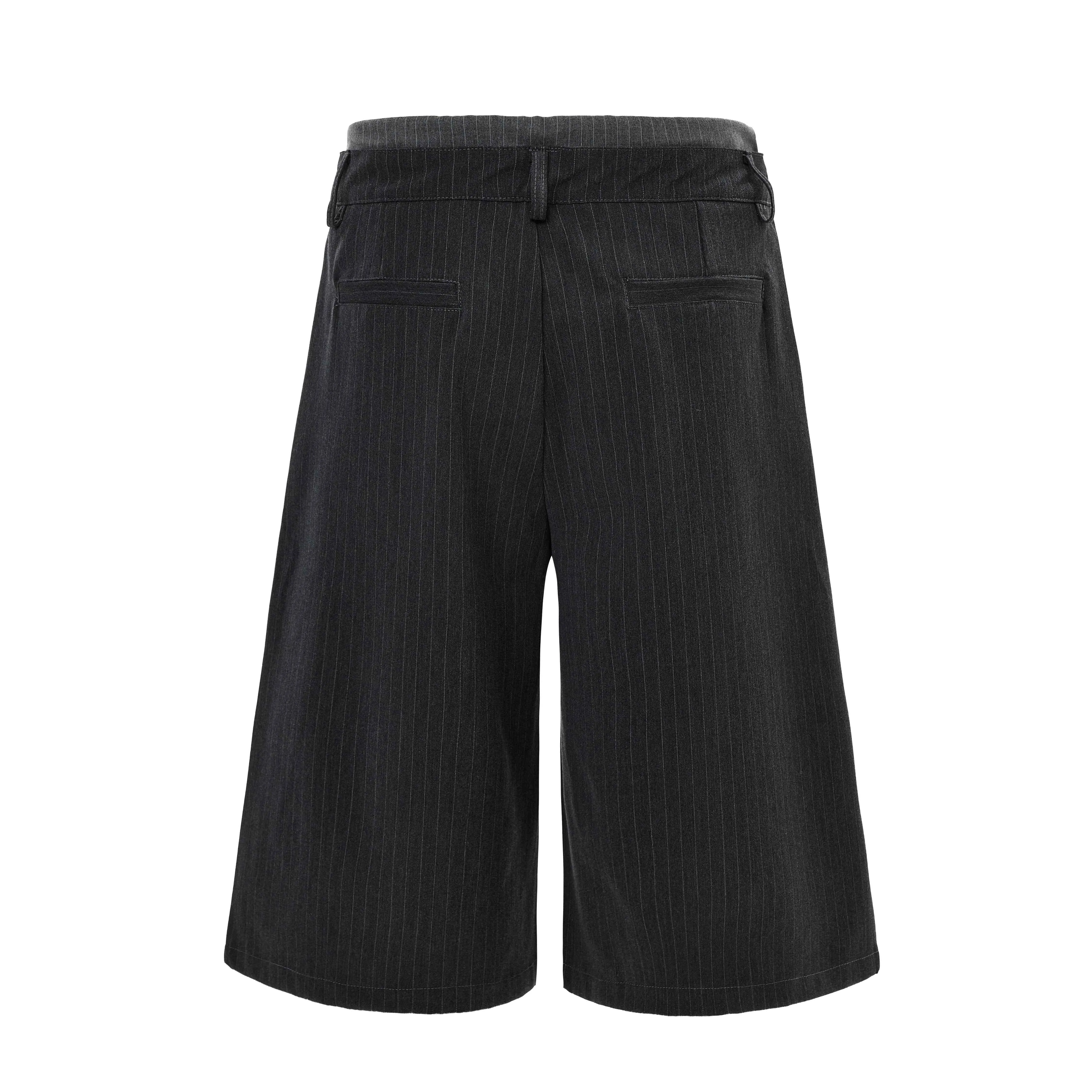 Omirad Pinstripe Wide-Leg Shorts sold by Omirad product image thumbnail 5