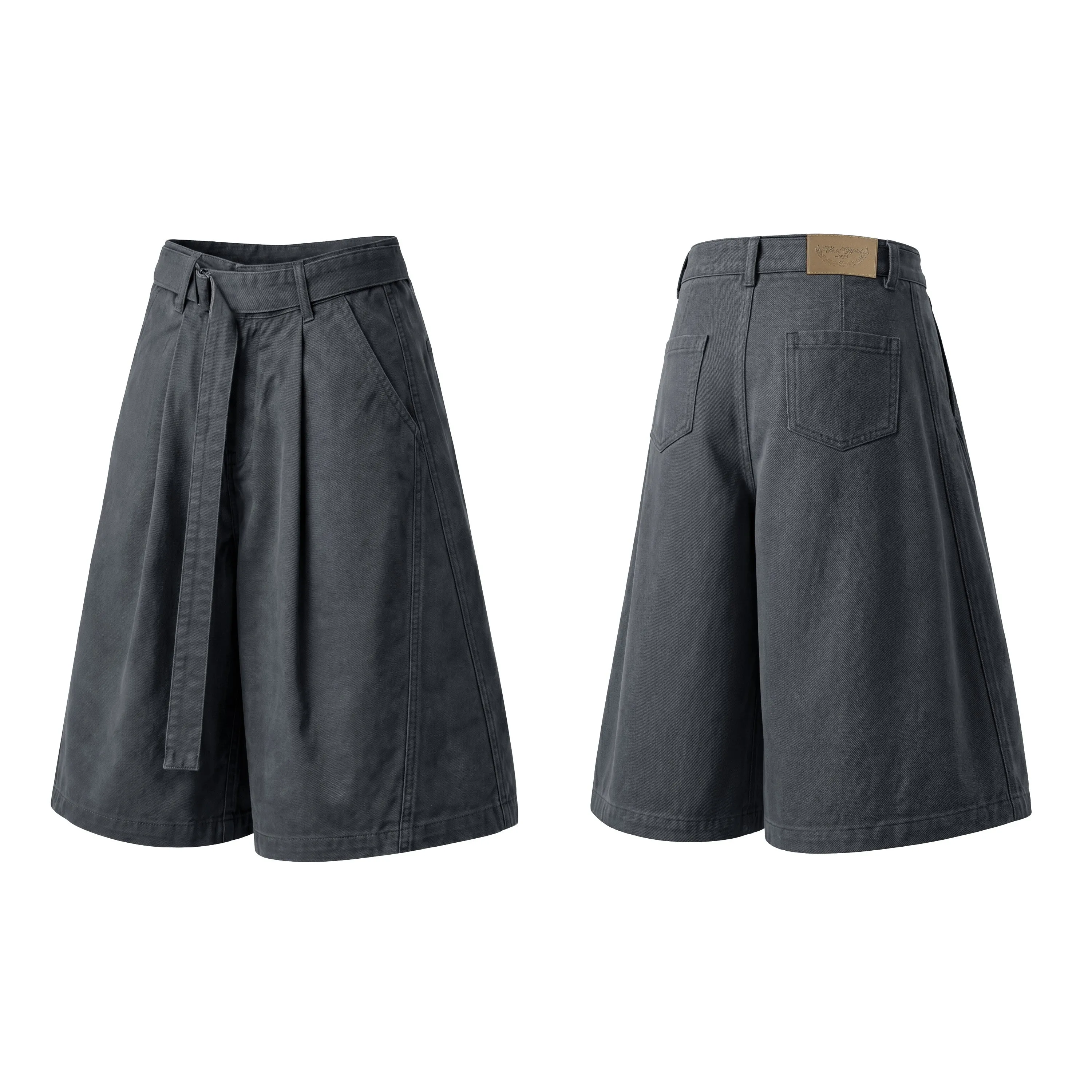 Omirad Belted Wide-Leg Short sold by Omirad product image thumbnail 3