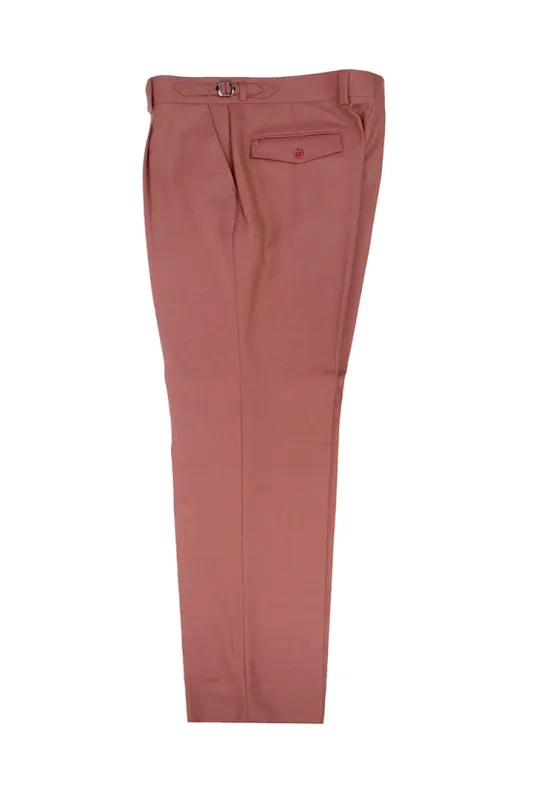 Tiglio Luxe Rosewood Semi-Wide Leg Wool Marbella Dress Pants TL8193 sold by Alberto Nardoni