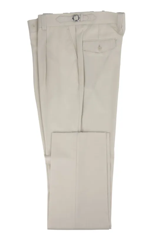 Tiglio Luxe Bone Semi-Wide Leg Wool Marbella Dress Pants TL2648 sold by Alberto Nardoni