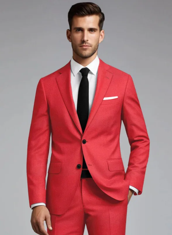 Red Suit Black Tie Package sold by Alberto Nardoni