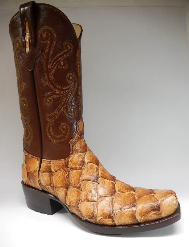 Safari Pirarucu Monster Fish Cowboy Boots sold by Alberto Nardoni