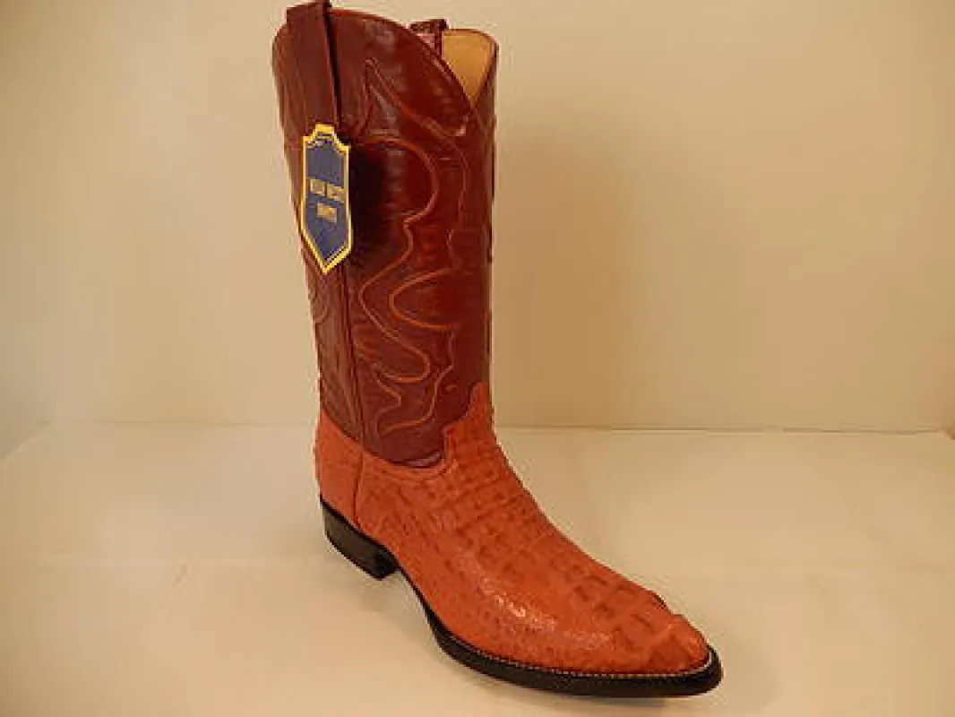 Wild West Boots Cognac Crocodile Cowboy Boot sold by Alberto Nardoni