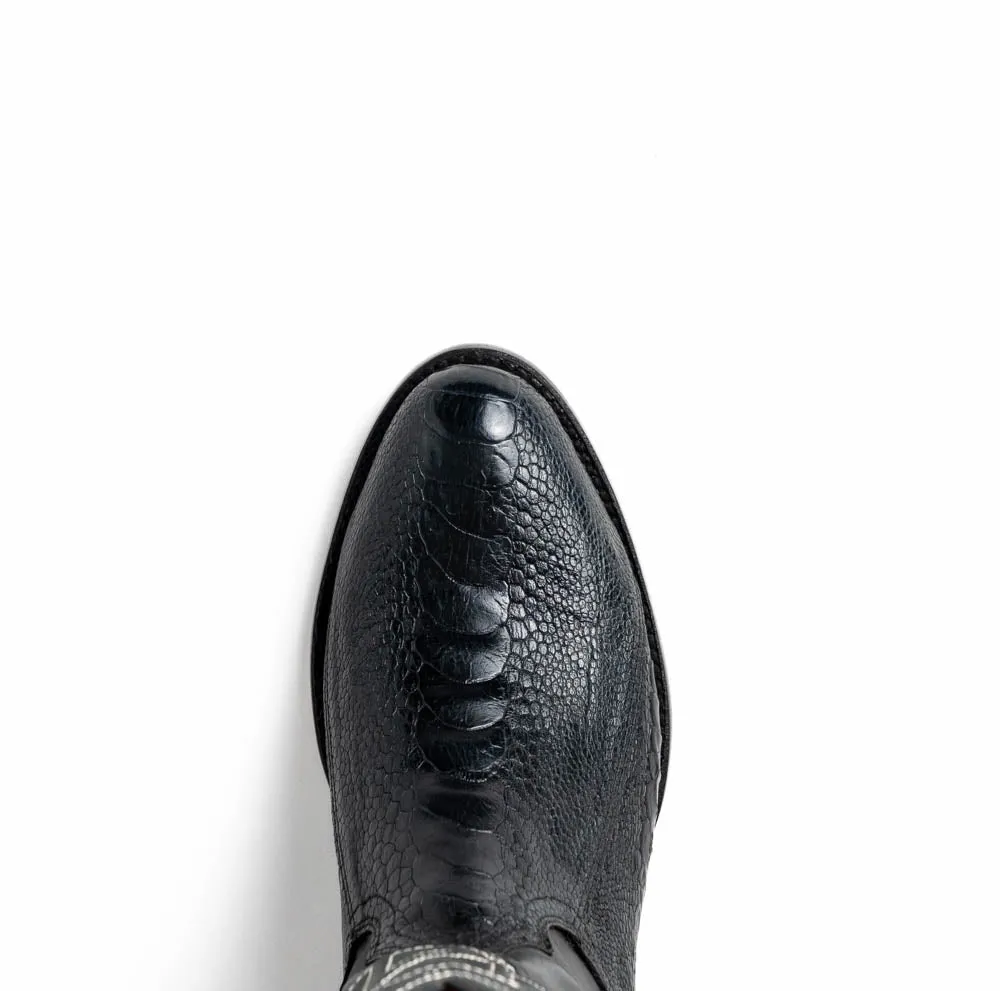 Marco Di Milano Denver Black Ostrich Leg Round Toe Cowboy Boots sold by Alberto Nardoni product image thumbnail 5