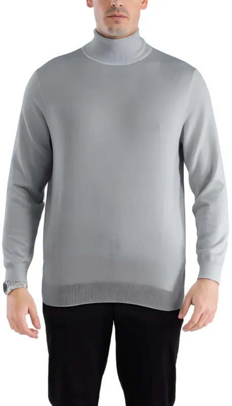 MENS GREY PULLOVER TURTLENECK SWEATER sold by Alberto Nardoni