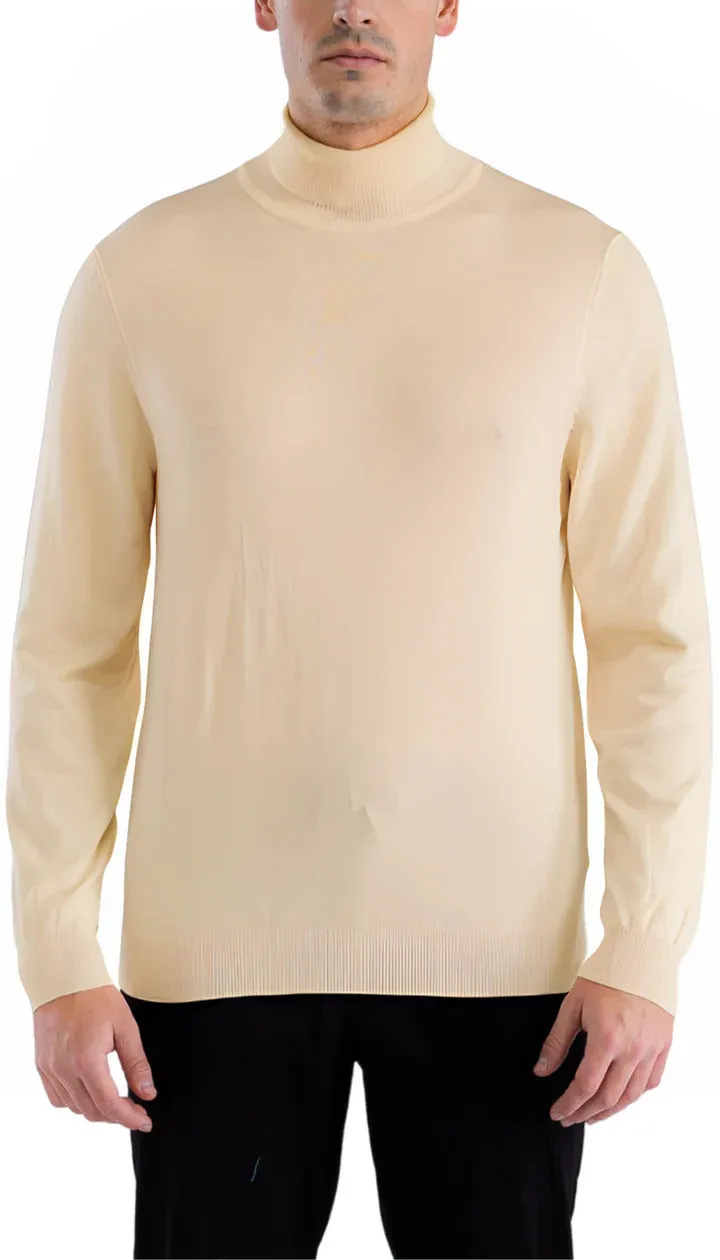 MENS BEIGE PULLOVER TURTLENECK SWEATER sold by Alberto Nardoni product image thumbnail 2