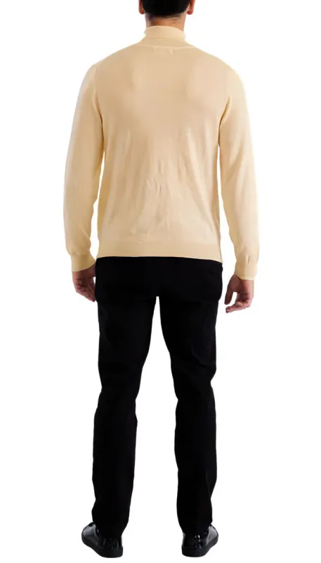 MENS BEIGE PULLOVER TURTLENECK SWEATER sold by Alberto Nardoni