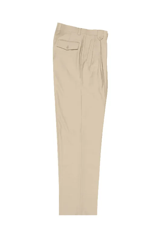 Tiglio Luxe Tan Wide Leg, Pure Wool Dress Pants 2576 TIG1004 sold by Alberto Nardoni
