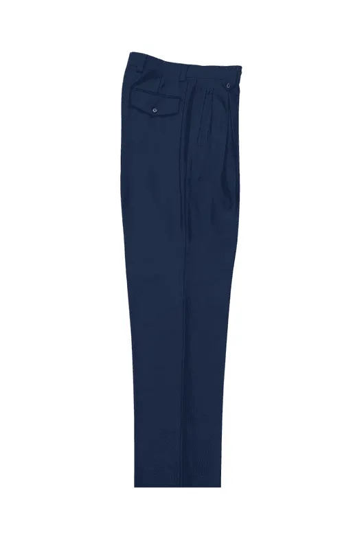 Tiglio Luxe French Blue Wide Leg, Pure Wool Dress Pants 2576 sold by Alberto Nardoni