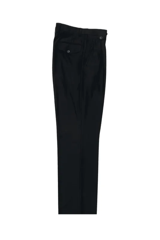 Tiglio Luxe Black Wide Leg, Pure Wool Dress Pants 2576 TIG1001 sold by Alberto Nardoni