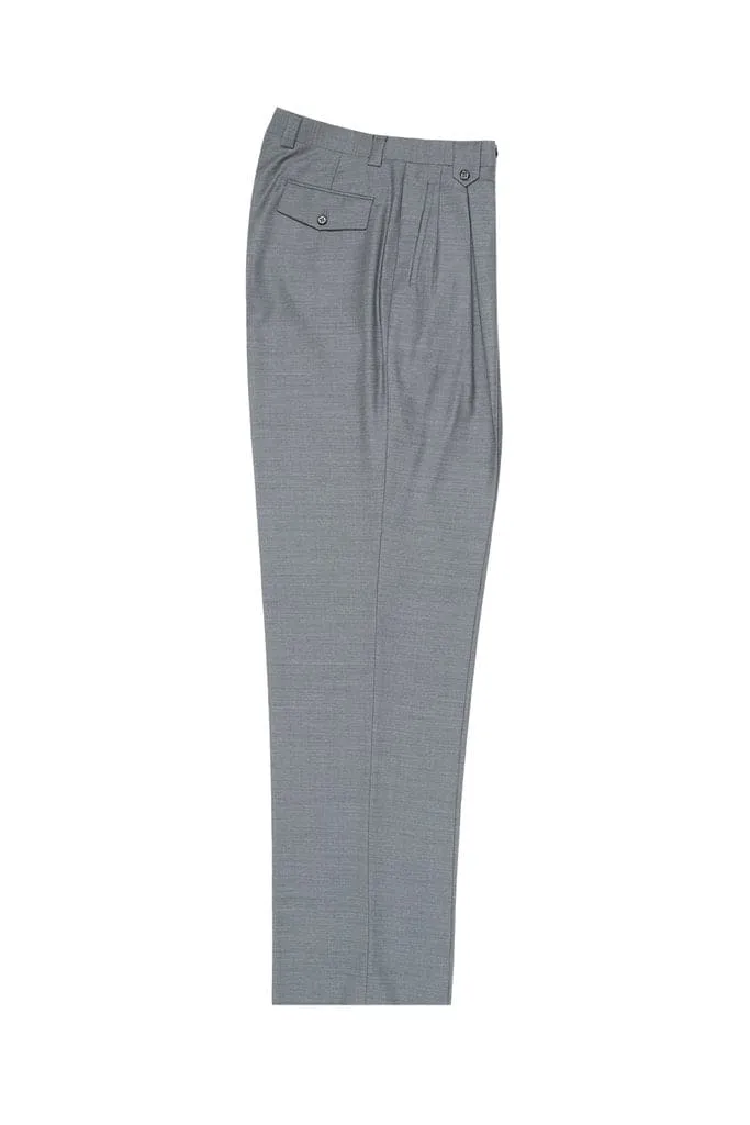 Tiglio Luxe Light Gray Wide Leg, Pure Wool Dress Pants 2576 E09063/26 sold by Alberto Nardoni