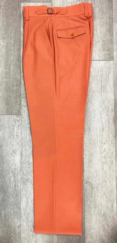 Tiglio Luxe Marbella Solid Coral Wide Leg Pants TIG4502/1 (SIZE 32 ONLY) sold by Alberto Nardoni