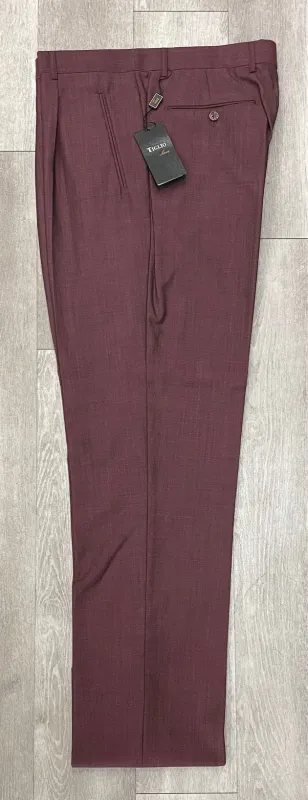 Tiglio Luxe 2521 Comfort Fit Single Pleated Pants 18+ Inch Leg TIG4102B Burgundy (SIZE 50 ONLY) sold by Alberto Nardoni