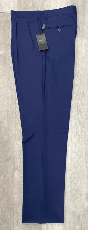 Tiglio Luxe 2521 Comfort Fit Single Pleated Pants 18+ Inch Leg TIG5966 Blue (SIZE 50 ONLY) sold by Alberto Nardoni