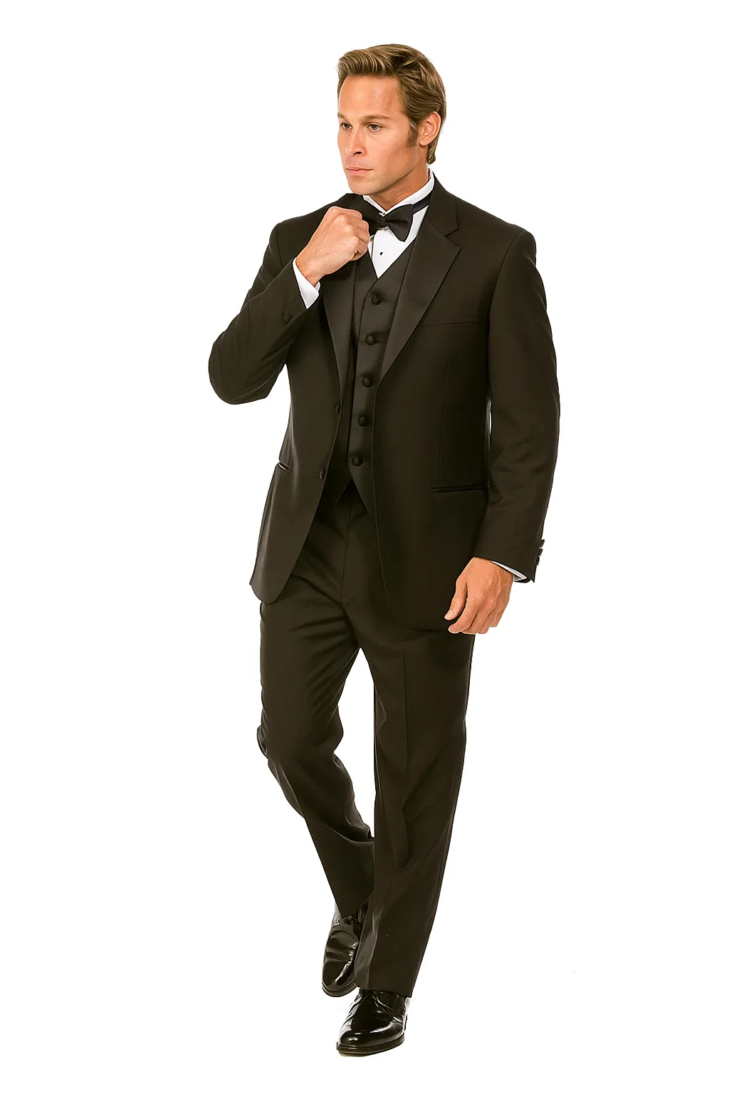 Black Tuxedo by Giorgio Fiorelli 2 Button Adjustable sold by Alberto Nardoni product image thumbnail 4