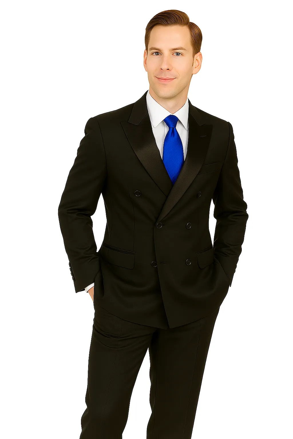 Giorgio Fiorelli Double-Breast Black Stripe Suit sold by Alberto Nardoni product image thumbnail 4