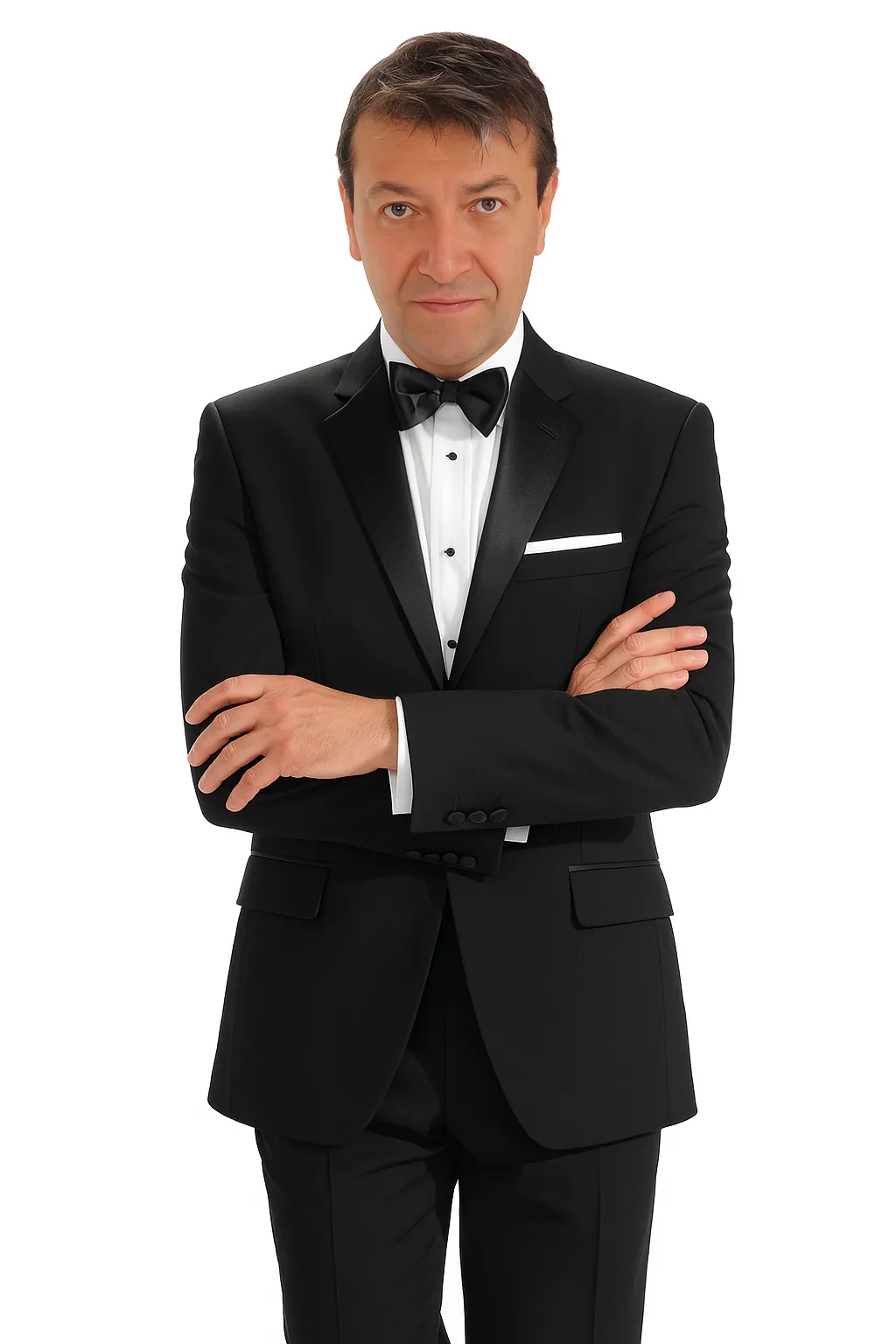 Mantoni 140s Wool 1-button Black Tuxedo sold by Alberto Nardoni product image thumbnail 5