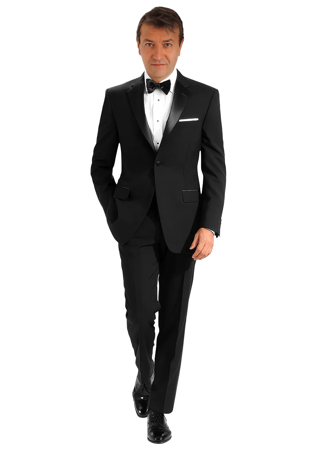 Mantoni 140s Wool 1-button Black Tuxedo sold by Alberto Nardoni product image thumbnail 4