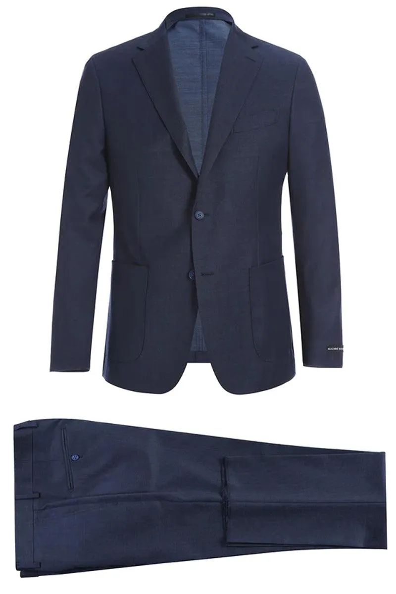 Elegant Navy Blue Suit for Prom and Weddings: Sophisticated Style for Unforgettable Occasions sold by Alberto Nardoni