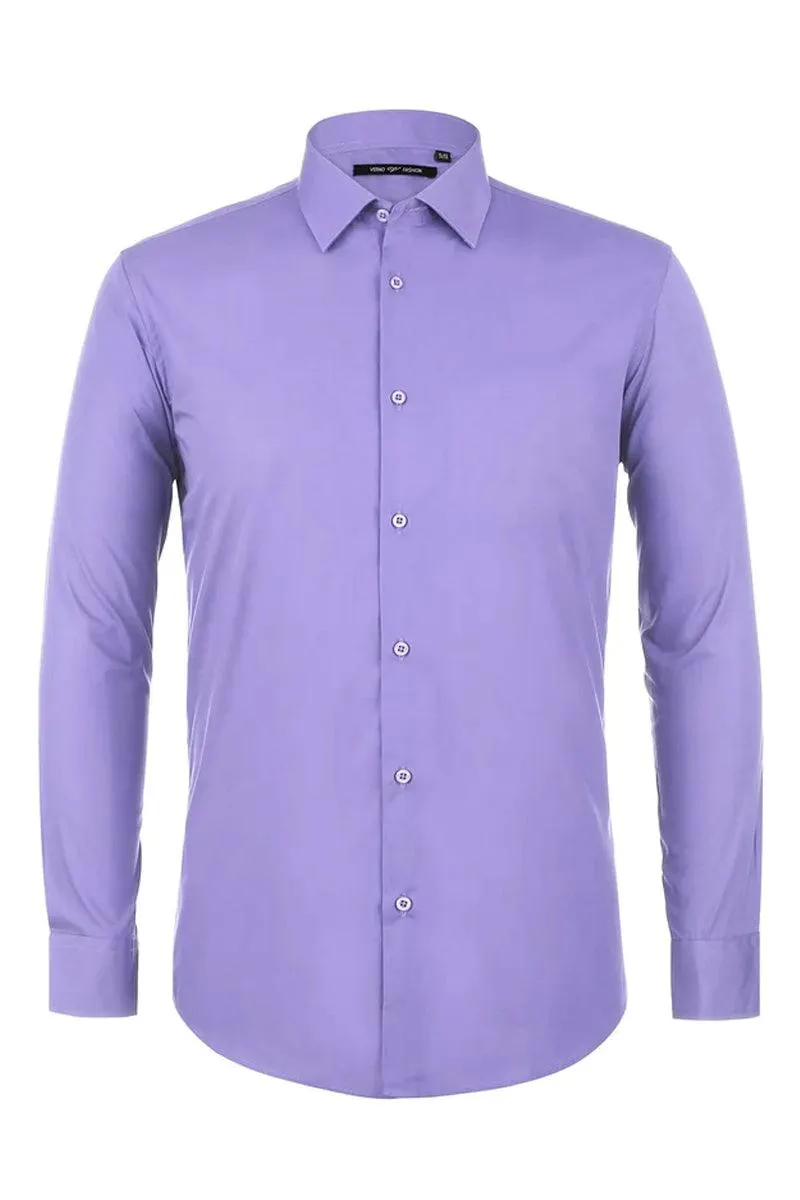 Lavender Tuxedo Shirt: Elevate Your Prom and Wedding Style sold by Alberto Nardoni product image thumbnail 2