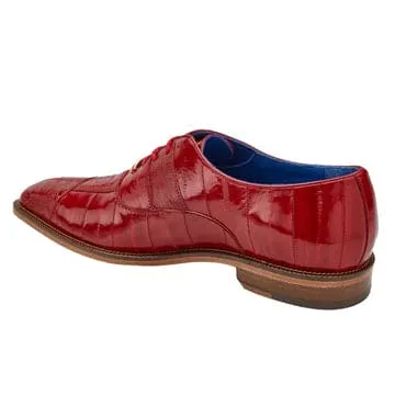 Men's Belvedere Mare Ostrich Leg & Eel Skin Dress Shoe in Red sold by Alberto Nardoni product image thumbnail 4