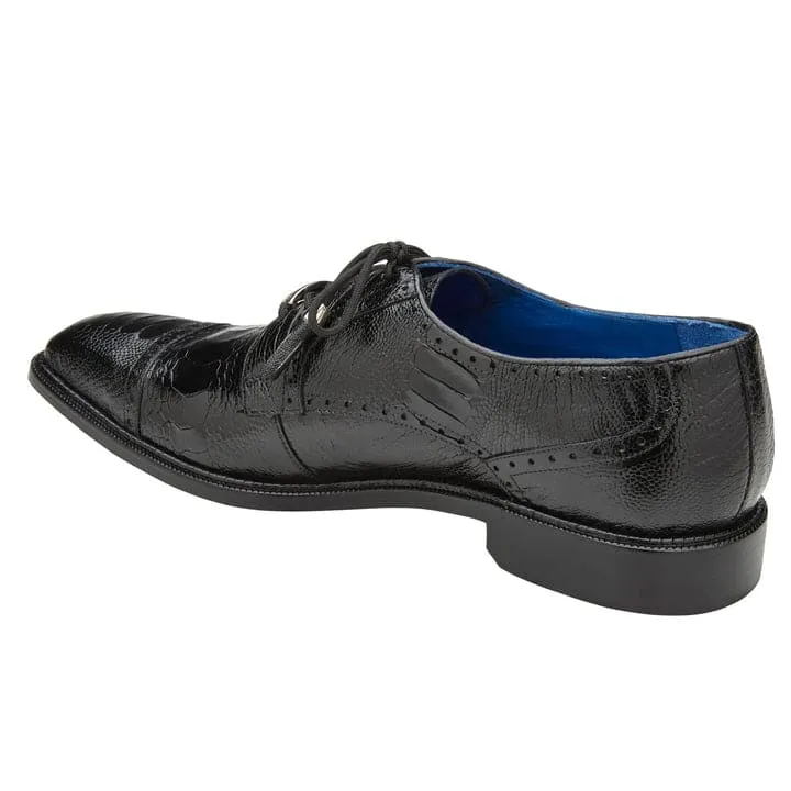 Men's Belvedere Batta Cap Toe Ostrich Dress Shoe in Black sold by Alberto Nardoni product image thumbnail 4