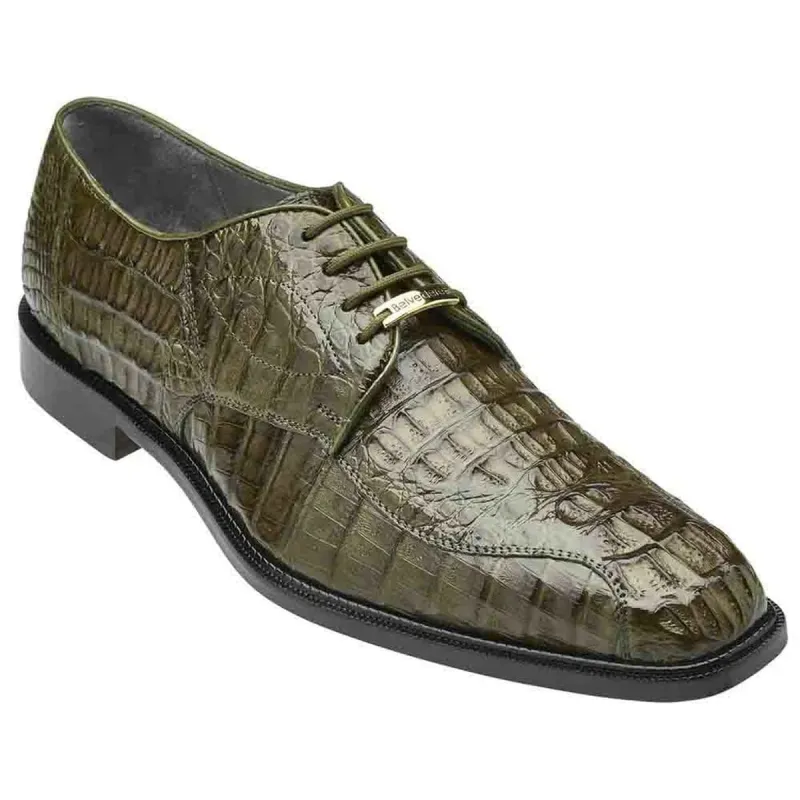 Belvedere Chapo Exotic Crocodile Hornback Oxfords sold by Alberto Nardoni