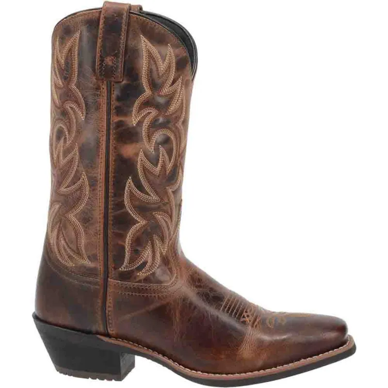 Laredo Breakout Rust Brown Genuine Leather Men's Western Boots made by Laredo