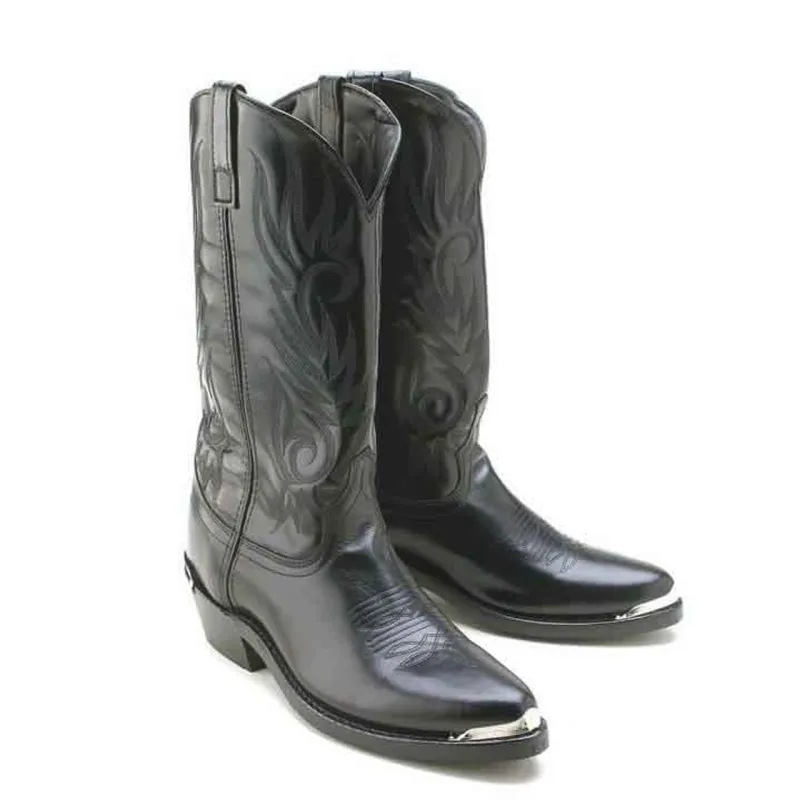 Laredo Black Crazy Horse Leather Boots sold by Alberto Nardoni