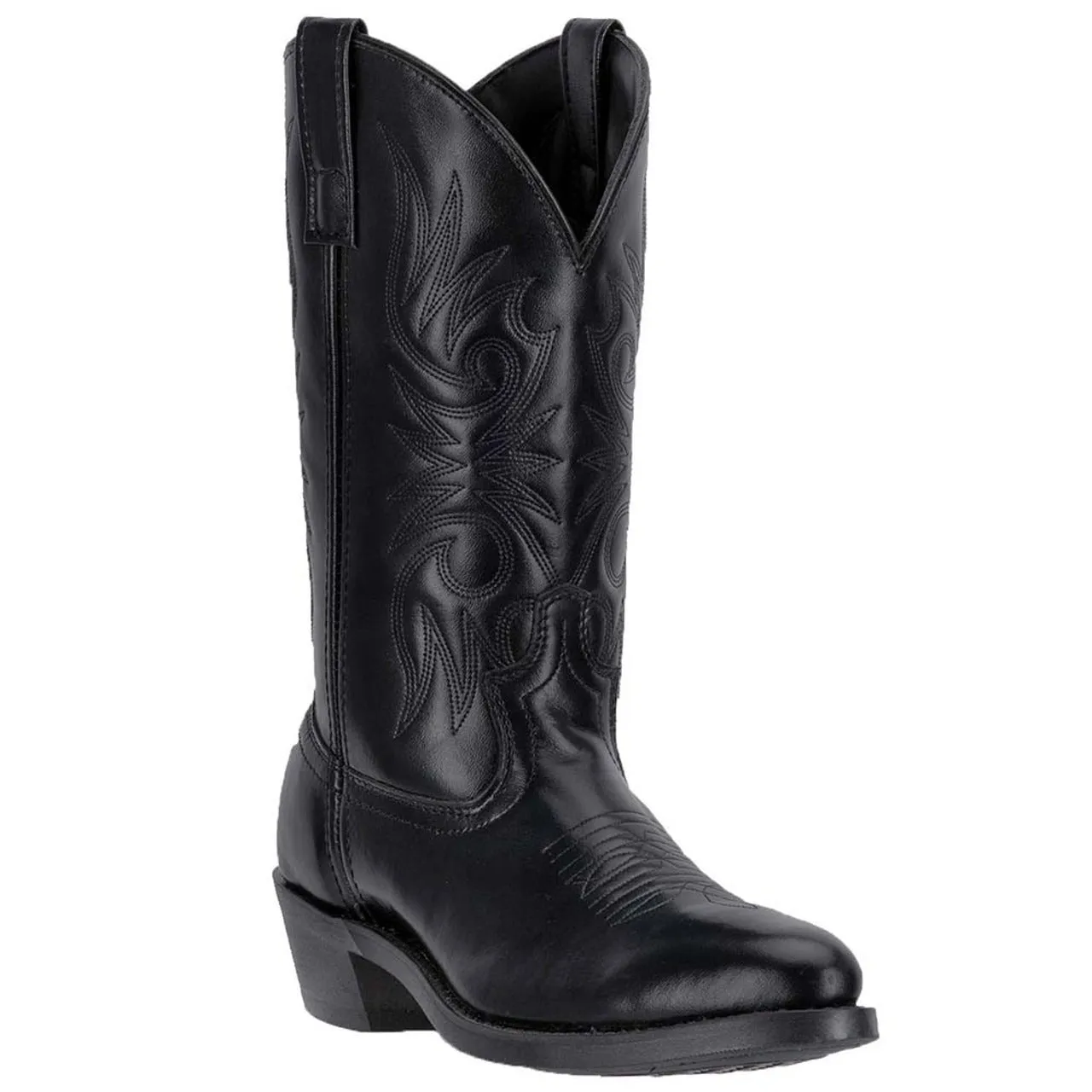 Laredo Paris Black Leather R-Toe Men's Boots sold by Alberto Nardoni product image thumbnail 2