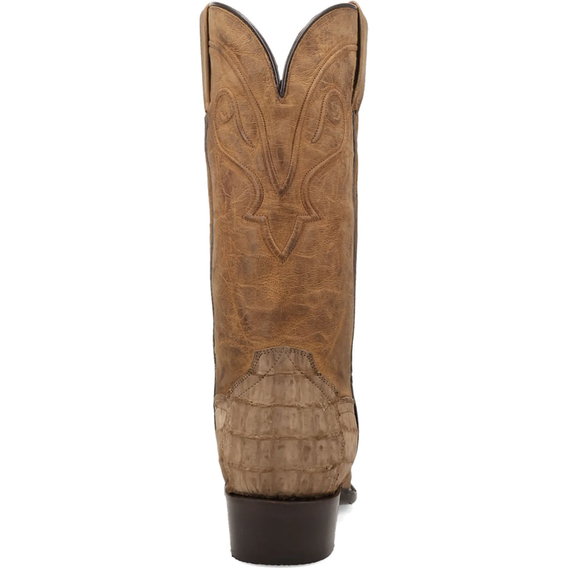 Dan Post Men’s Makara Brown Genuine Caiman 13” Medium Round Toe Leather Boot sold by Alberto Nardoni product image thumbnail 4