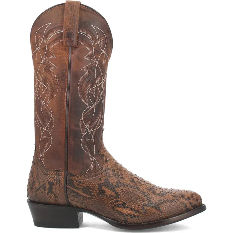 Dan Post Men’s Bay Apache Manning 13 Round Toe Genuine Python Leather Cowboy Boot sold by Alberto Nardoni