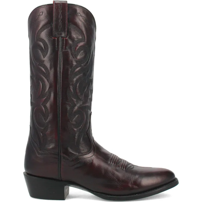 Dan Post Men’s Milwaukee 13 Round Toe Cherry Black Cowboy Boot sold by Alberto Nardoni