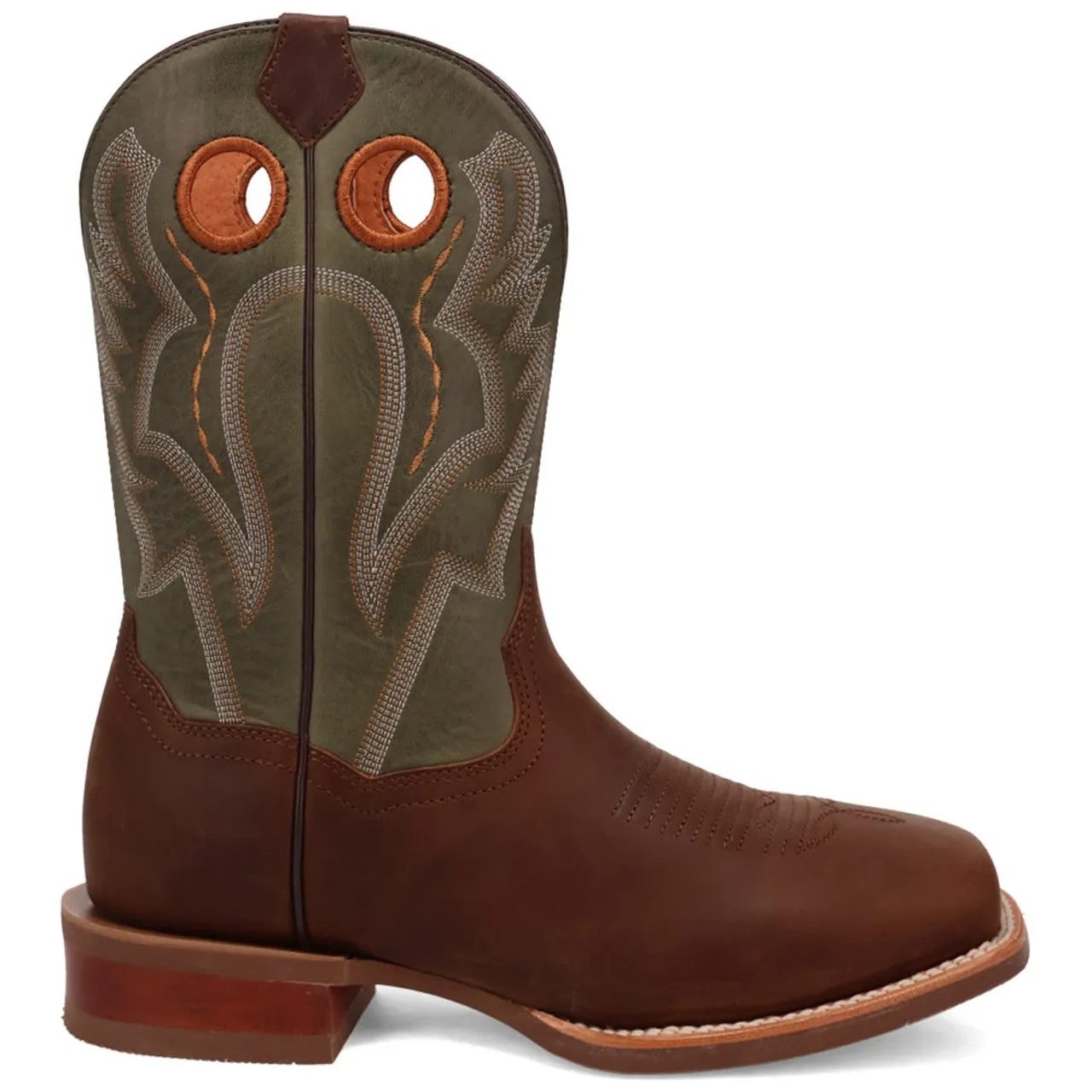 Dan Post Men's Leighton Brown/Green Leather Western Boots sold by Alberto Nardoni product image thumbnail 2