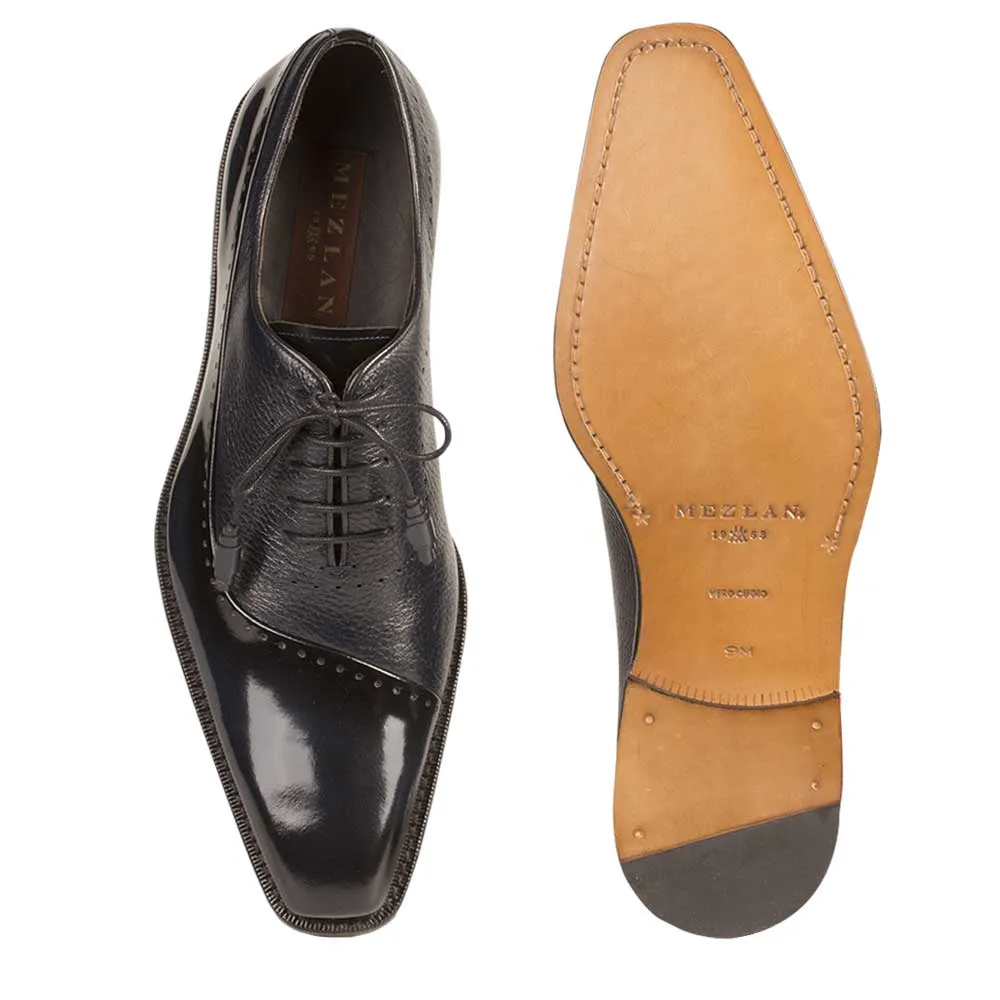 Mezlan Potsdam Navy Calfskin Oxford Shoes – Elegant Lace-Up Dress Shoes (Size 9 Last Call) sold by Alberto Nardoni product image thumbnail 2