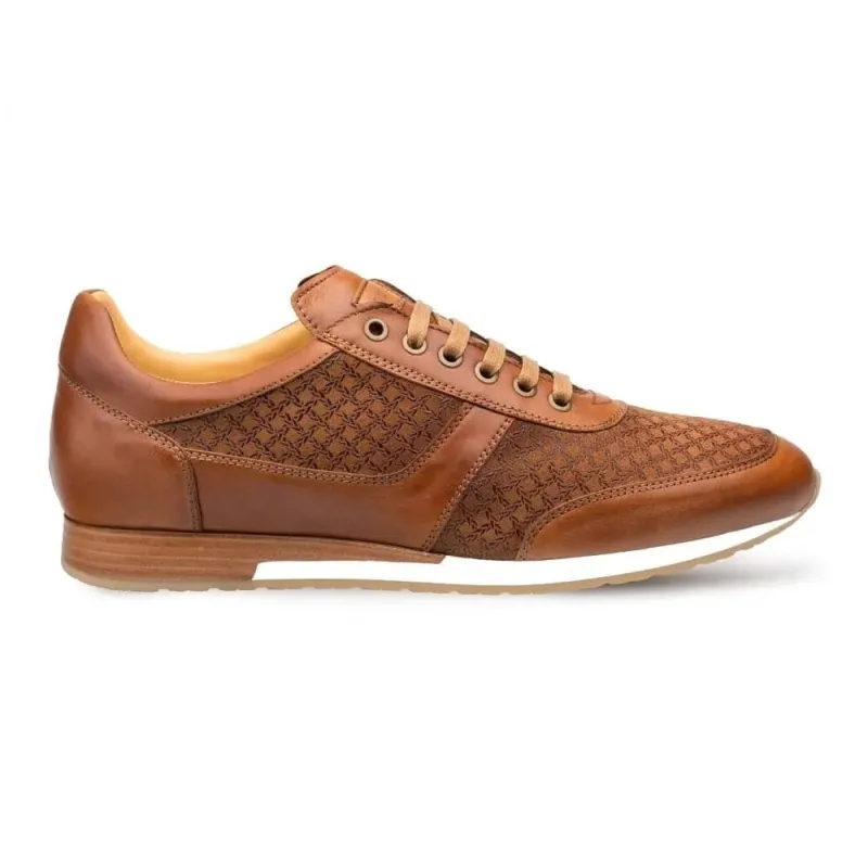 Mezlan Maxim Tan Calfskin & Suede Sneakers – Distinctive Men’s Casual Luxury Footwear sold by Alberto Nardoni