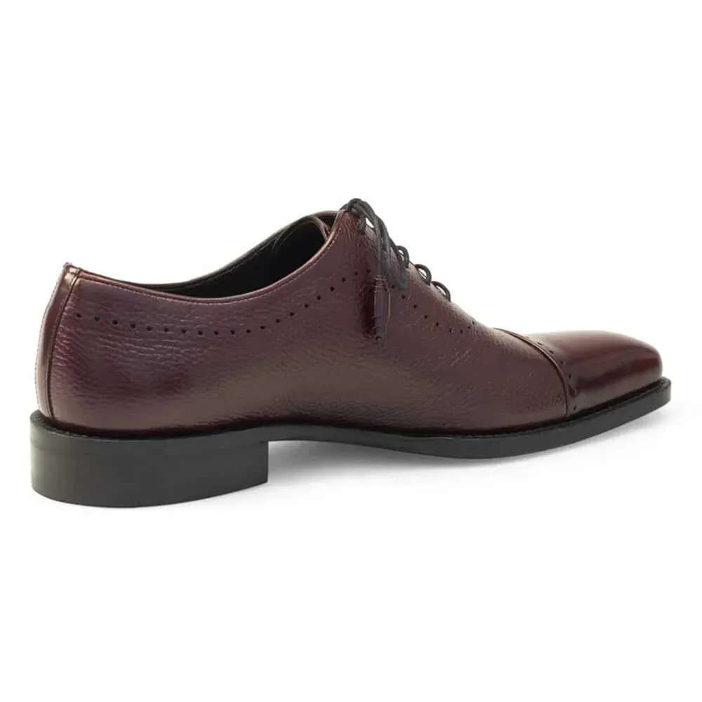 Mezlan Postdam Men’s Oxford – Burgundy Calfskin Leather Dress Shoes, Handmade in Spain sold by Alberto Nardoni product image thumbnail 4
