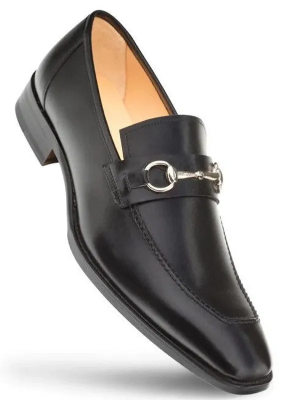Mezlan Shoes Men Designer Ornamant Black Calfskin Loafer E20482 sold by Alberto Nardoni