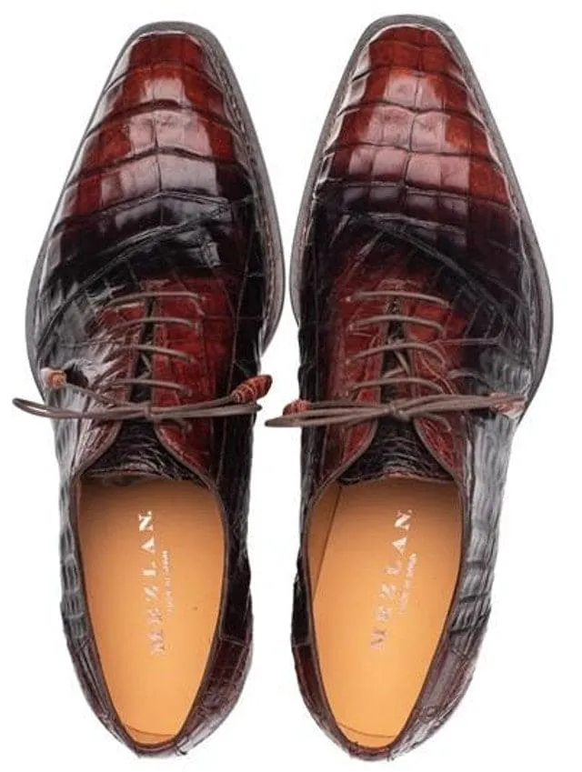 Mezlan Mens Shoes Cognac/Brown Crocodile Fashion Oxford Pueblo sold by Alberto Nardoni product image thumbnail 2