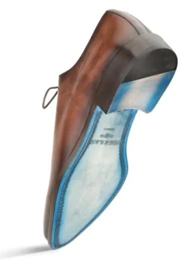 Enterprise Brown Calfskin Balmoral by Mezlan – Classic Leather Dress Shoe Made in Spain sold by Alberto Nardoni product image thumbnail 5