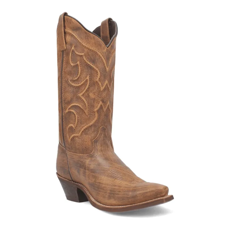 Laredo Women's Reva Snip Toe Leather Boots - Honey 54267 made by Laredo